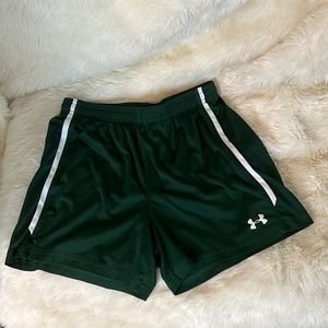 COPY - Under Armour forest green track volleyball shorts size M